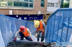 <b>正在温陵取九一街交叉口的邮政人行天桥已进入</b>